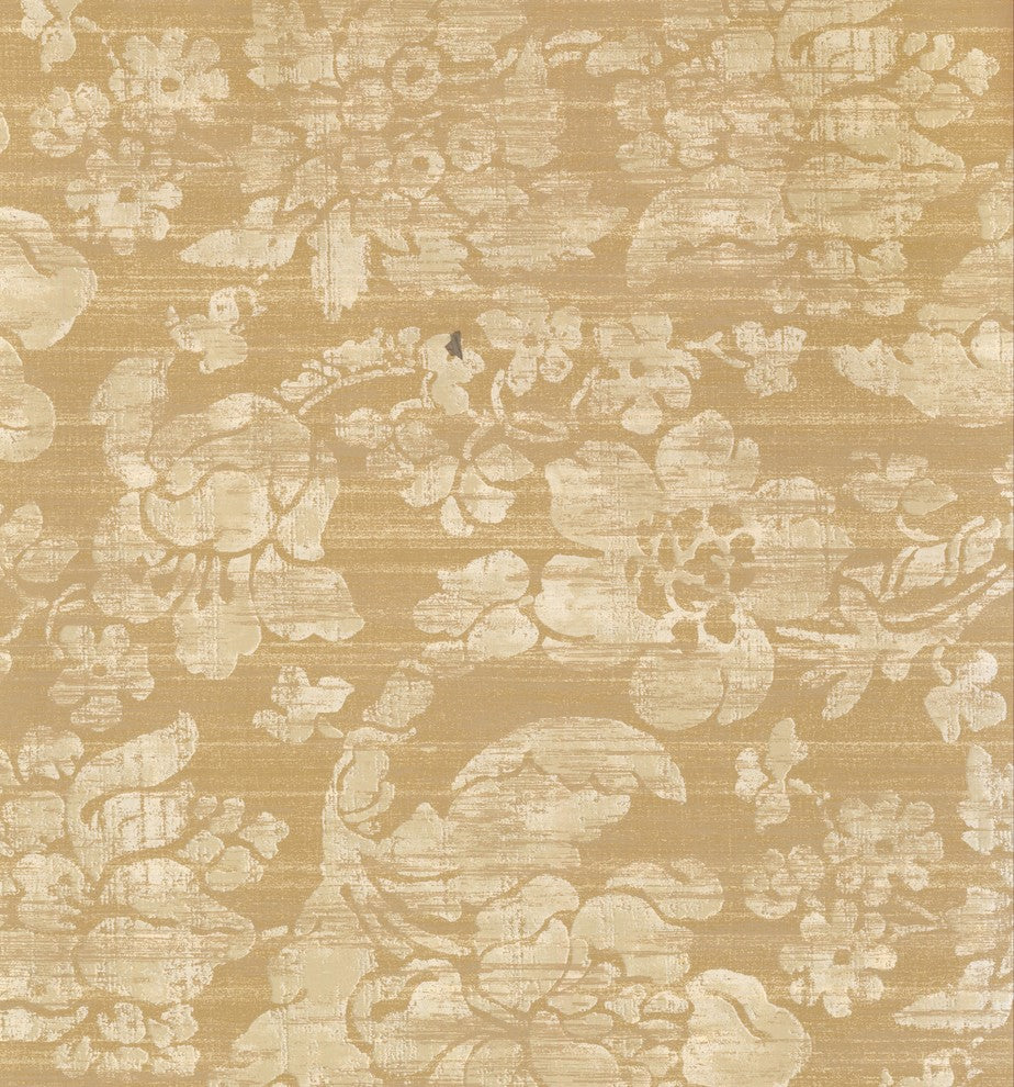 FLORAL - Flower Colorful Beige Wallpaper Sample