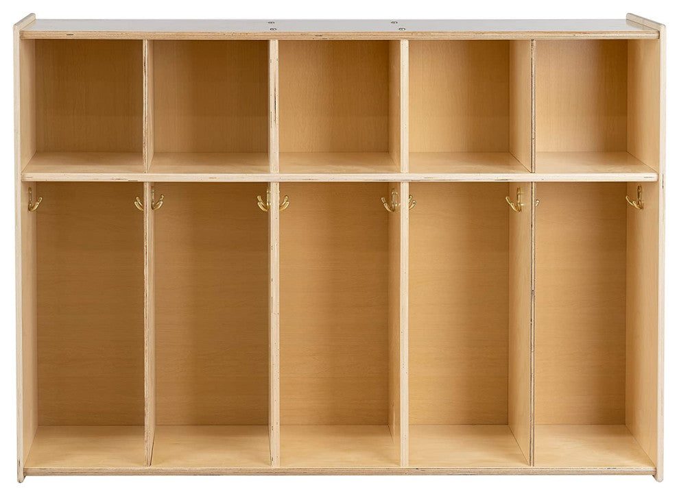 5 Section Cubby Locker with Storage Organizer