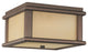 Mission Lodge 2 LED Outdoor Square Flush Mount, Corinthian Bronze, 9"