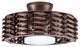 Oceano Bladeless Ceiling Fan, 6 Speeds with LED Light - 23 Inch, Bronze