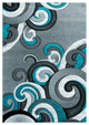 United Weavers Bristol Rhiannon Turquoise Area Rug 5'3x7'6