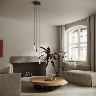 Basalt Triple Pendant in Stainless Steel - US