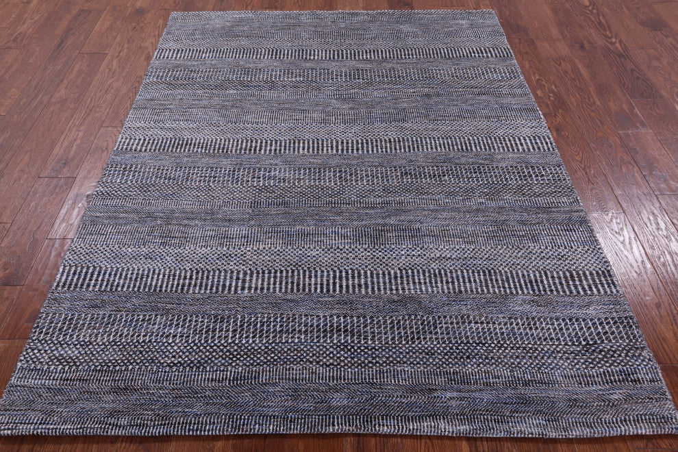 Wool and Silk Savannah Grass Handmade Rug 5' 2" X 6' 10" Q11989