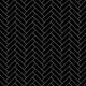 Metro Brick Herringbone Matte Black Porcelain Floor and Wall Tile