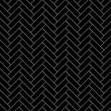 Metro Brick Herringbone Matte Black Porcelain Floor and Wall Tile