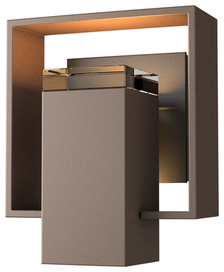 Shadow Box Small Outdoor Sconce, Coastal Bronze/Coastal Black