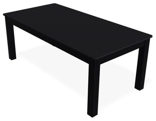 24" x 48" Marine Grade Outdoor Coffee Table, Black