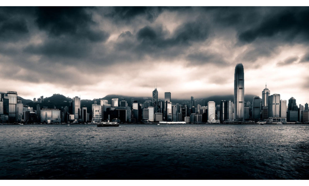 Cityscape Photographic Artwork | Andrew Martin Hong Kong Skyline, 59" X 39"