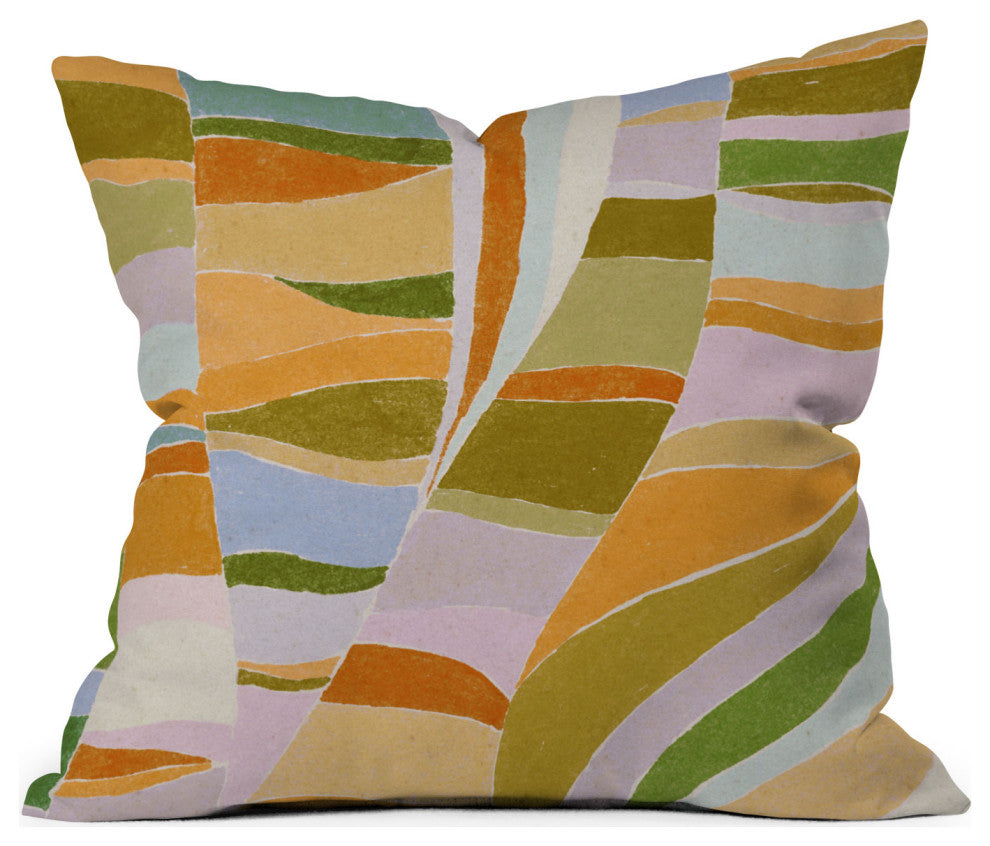 Alisa Galitsyna Colorful Flow Outdoor Throw Pillow