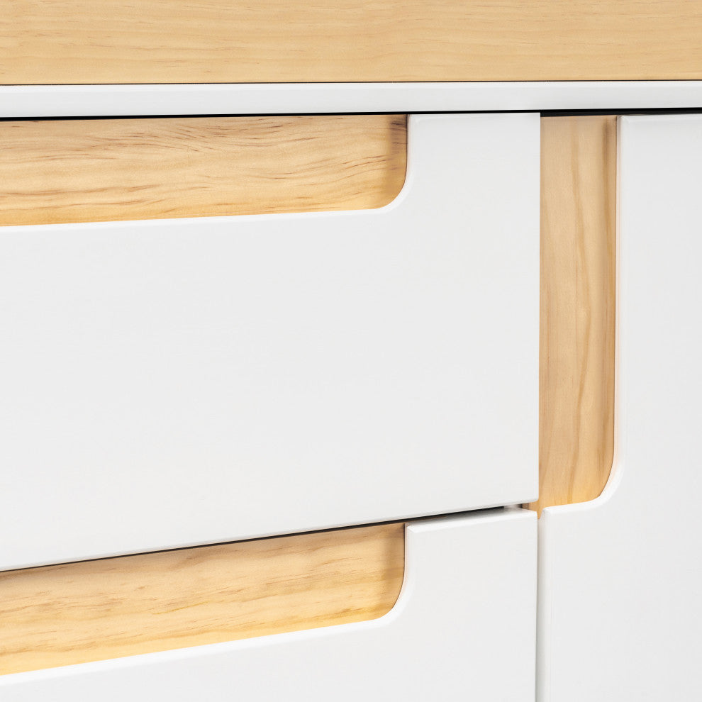 Yuzu 3-Drawer Changer Dresser, White Natural