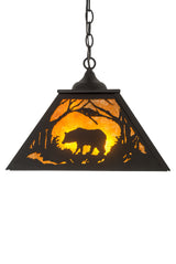 16Sq Bear at Dawn Pendant