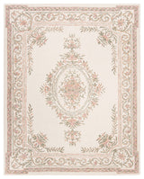 Safavieh Micro-Loop Collection MLP902 Rug, Ivory/Fuchsia, 8' X 10'