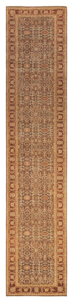 Mogul, One-of-a-Kind Hand-Knotted Area Rug Yellow, 2'7"x12'10"