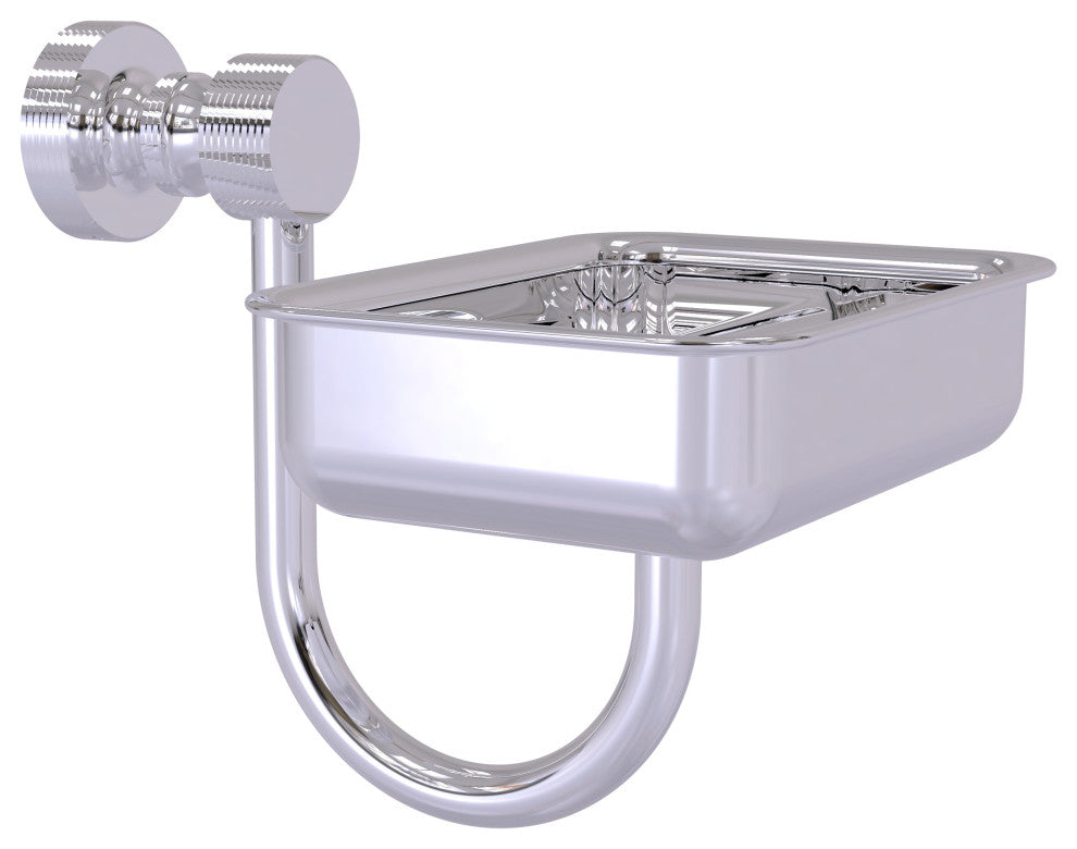 Foxtrot Wall Mounted Soap Dish, Polished Chrome