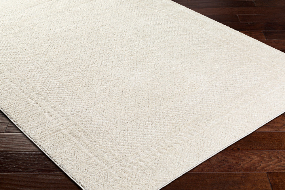 Surya Freud FEU-2321 Machine Woven Area Rug, Ivory, 7'10" x 10'