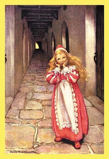 Frightened Princess - Canvas Poster 20" x 30"