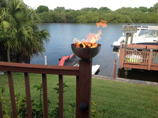 Table Top Fire Bowl Kit With 4" Vertical Burner