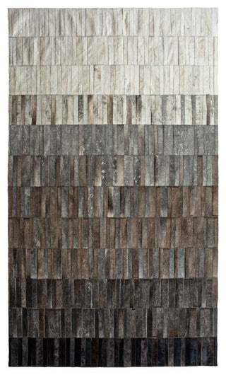 Cowhide Patchwork Rug, Adonis, Ombre Mink, 8'x10'