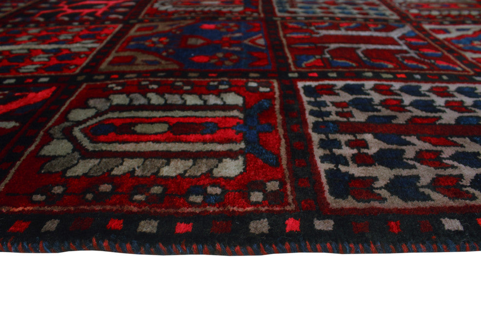 Fine Vintage Distressed Bocley Red Rug