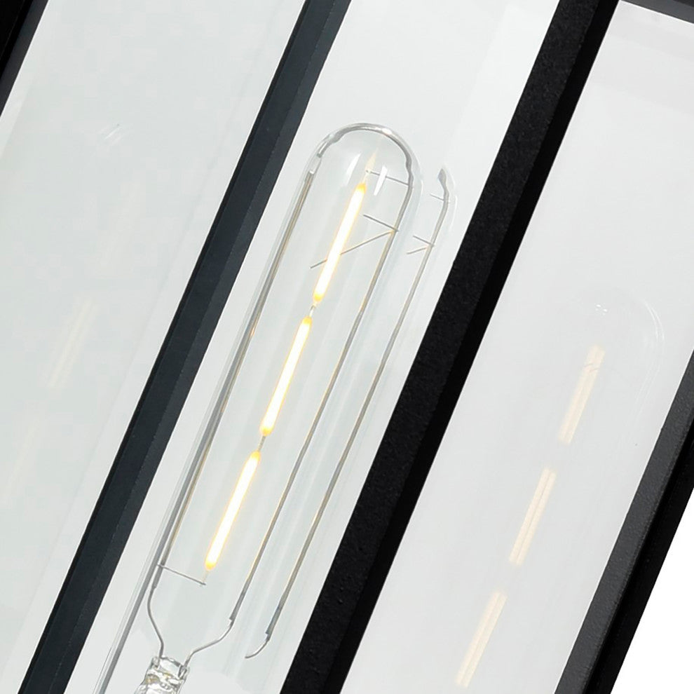 Windsor 1 Light Black Outdoor Lantern Head