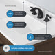 OVE Decors Bailey Vanity, Matte Black, 30"