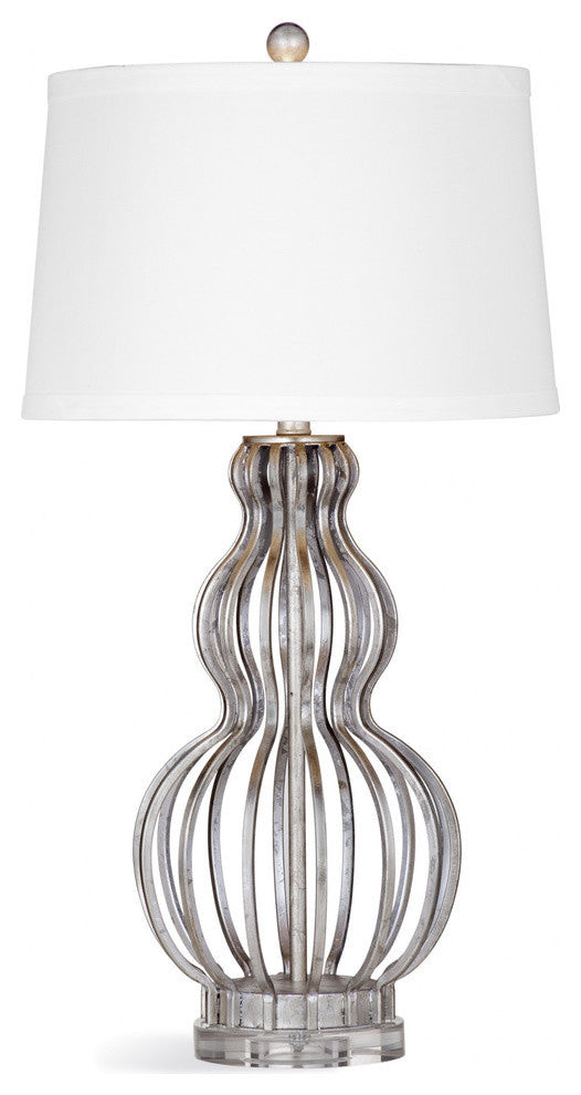 Sophie Table Lamp - Silver Leaf