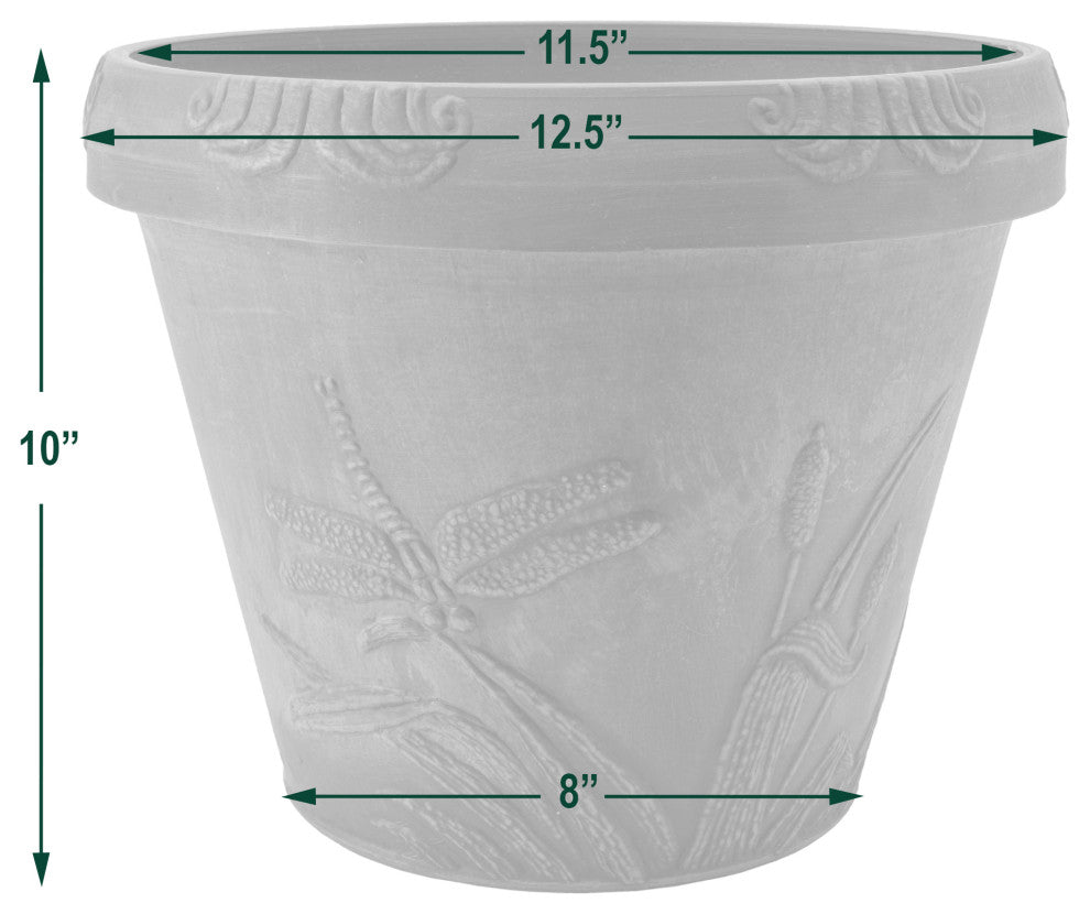 Dragonfly Pot, Beige