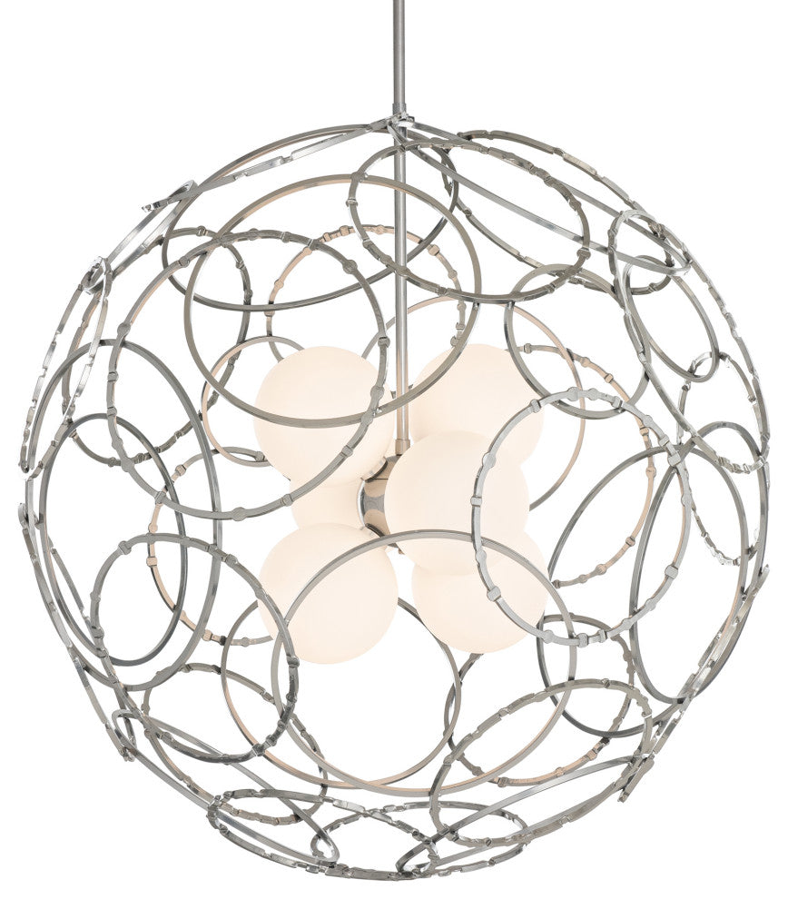 Olympus Orb Pendant, Sterling Finish, Standard Overall Height