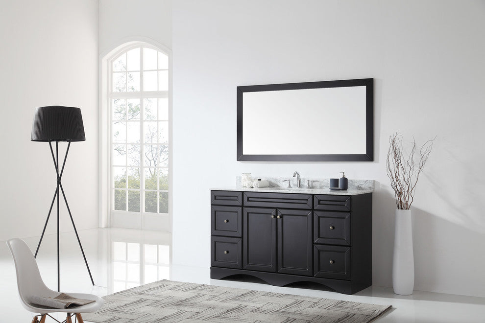 Talisa 60" Single Bathroom Vanity Set, Espresso