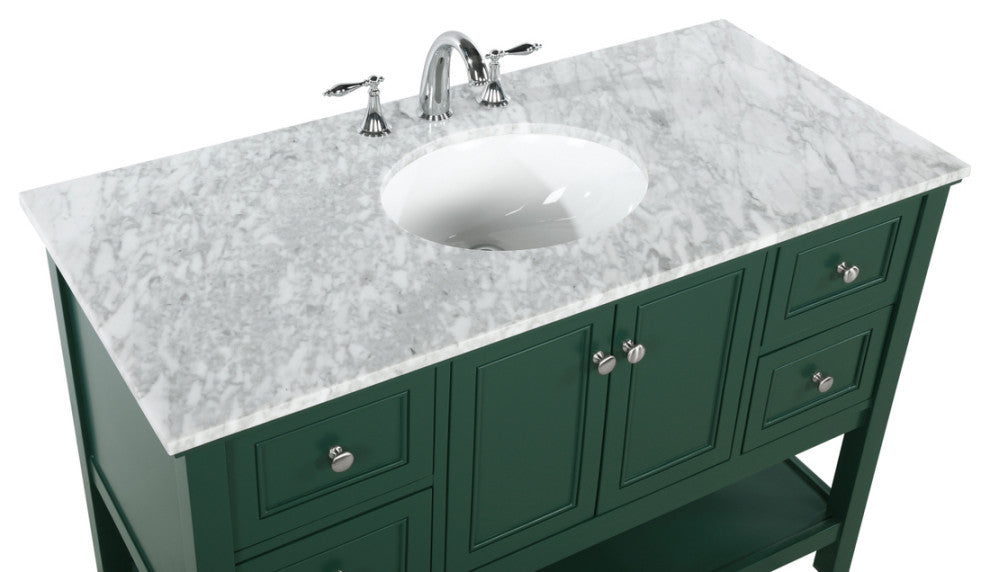Matilda 48" Single Bathroom Vanity, Green