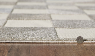 Calla Scope Indoor/Outdoor Rug, Grey, 5'3 X 7'