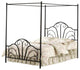Hillsdale Furniture Dover Bed Set, King with Rails, Textured Black
