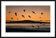 "Fly-In At Sunset" Framed Digital Print by Shenshen Dou, 38"x26"