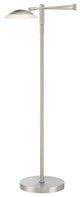 Meran Turbo Floor Lamp, Satin Nickel