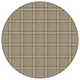 Coir Herrington Plaid Area Rug Milliken Tactesse Nylon, RND 5'