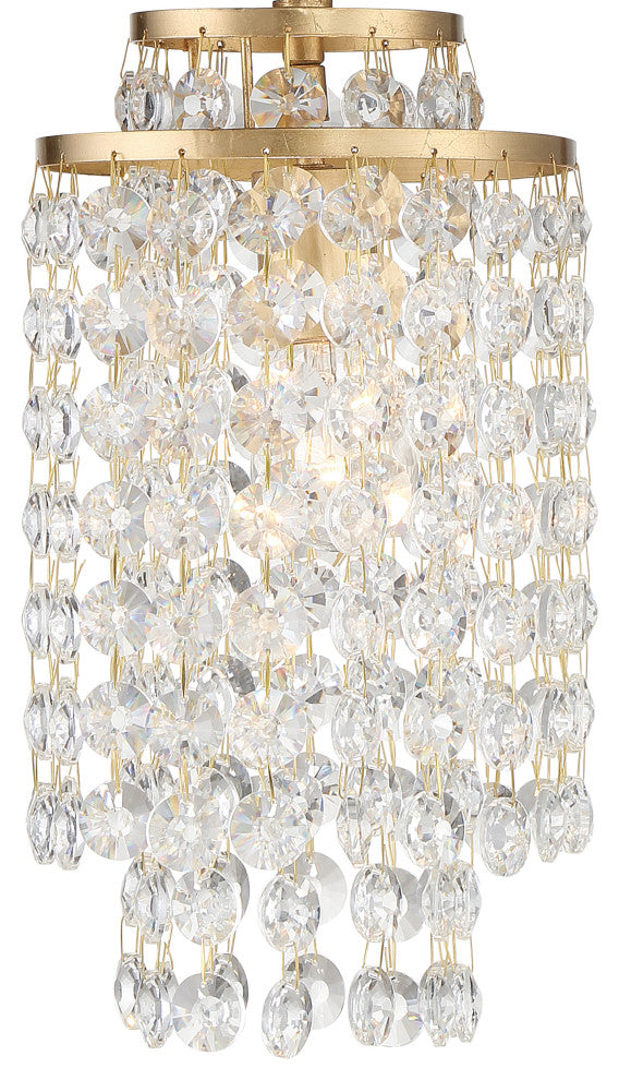 Gabrielle 1-Light Antique Gold Chandelier
