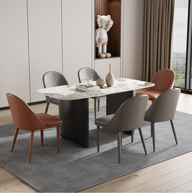 Nordic Design Leisure Backrest Dining Chair, Grey