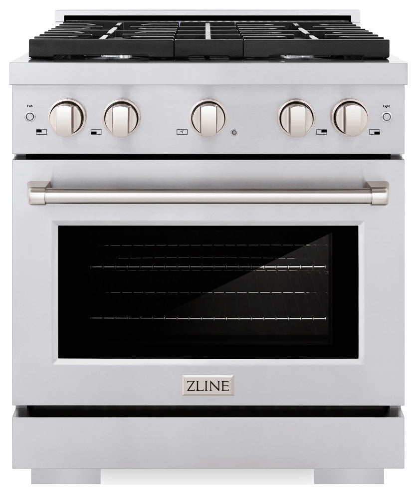 ZLINE 30 In. Freestanding Gas Range, Stainless Steel, SGR30