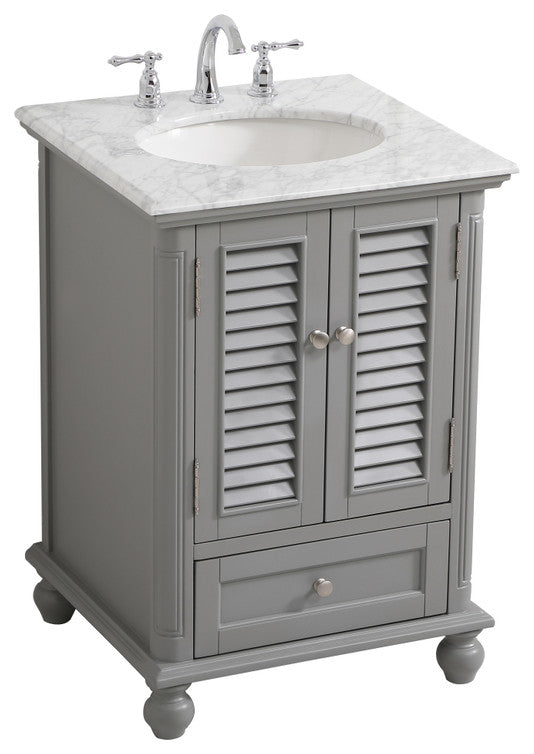 Home Living 24" Single Bathroom Vanity, Gray