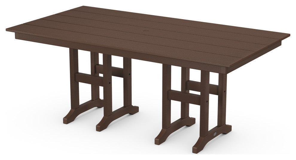 Farmhouse 37" x 72" Dining Table, Mahogany