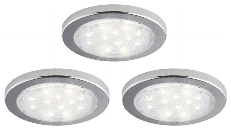 Under-Cabinet LED Pucks, 3-Pack