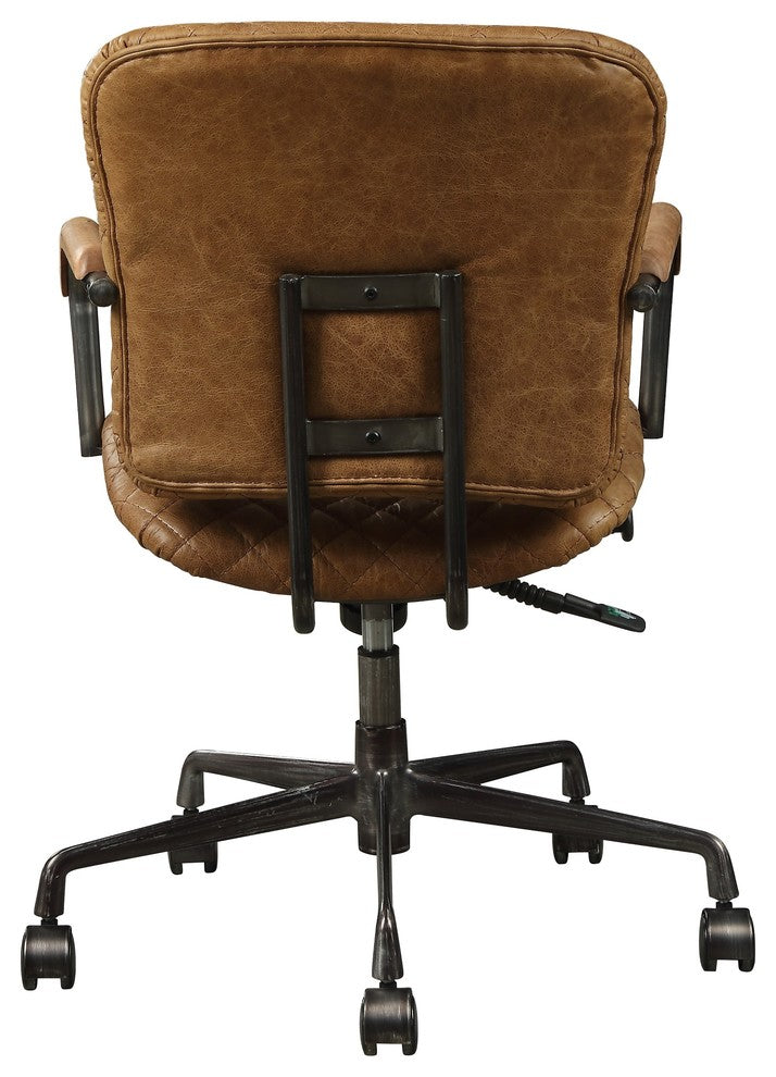 ACME Josi Executive Office Chair, Coffee Top Grain Leather