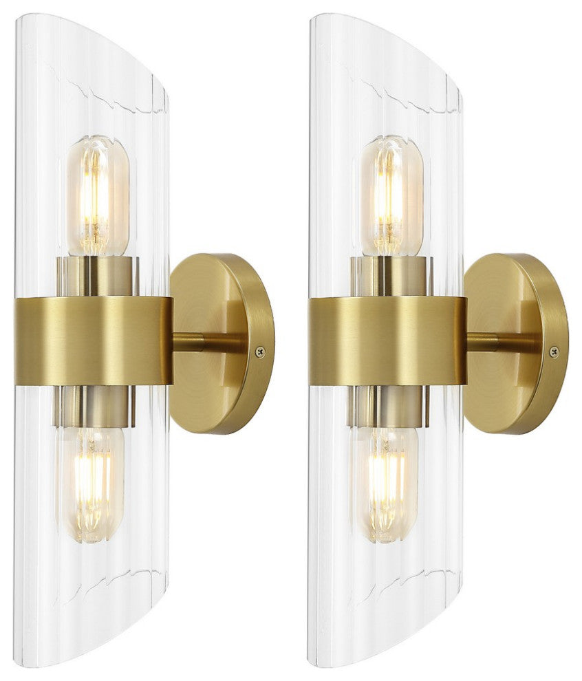 Safavieh Eytan 2Lt 6.25" Wall Sconce, Brass
