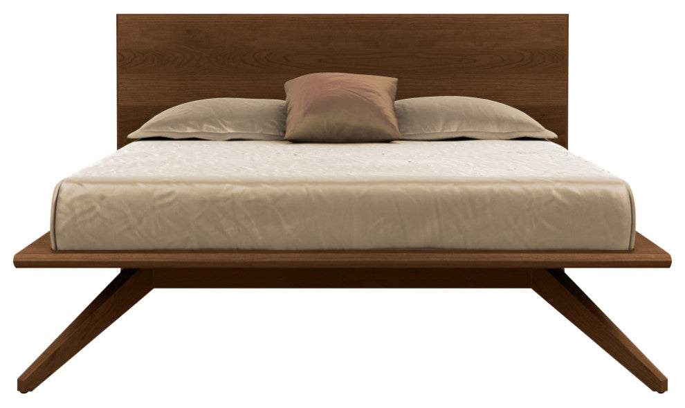 Copeland Astrid Bed With 1 Headboard Panel, Saddle Cherry, King