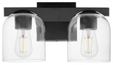 Maxim 21232CL Scoop 2 Light 14"W Vanity Light - Black