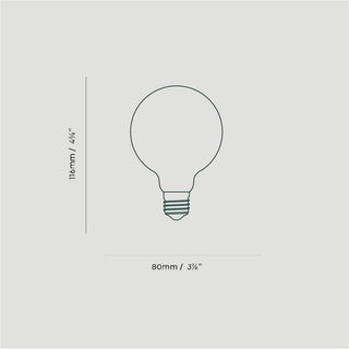 Set of 6 Porcelain II Light Bulb