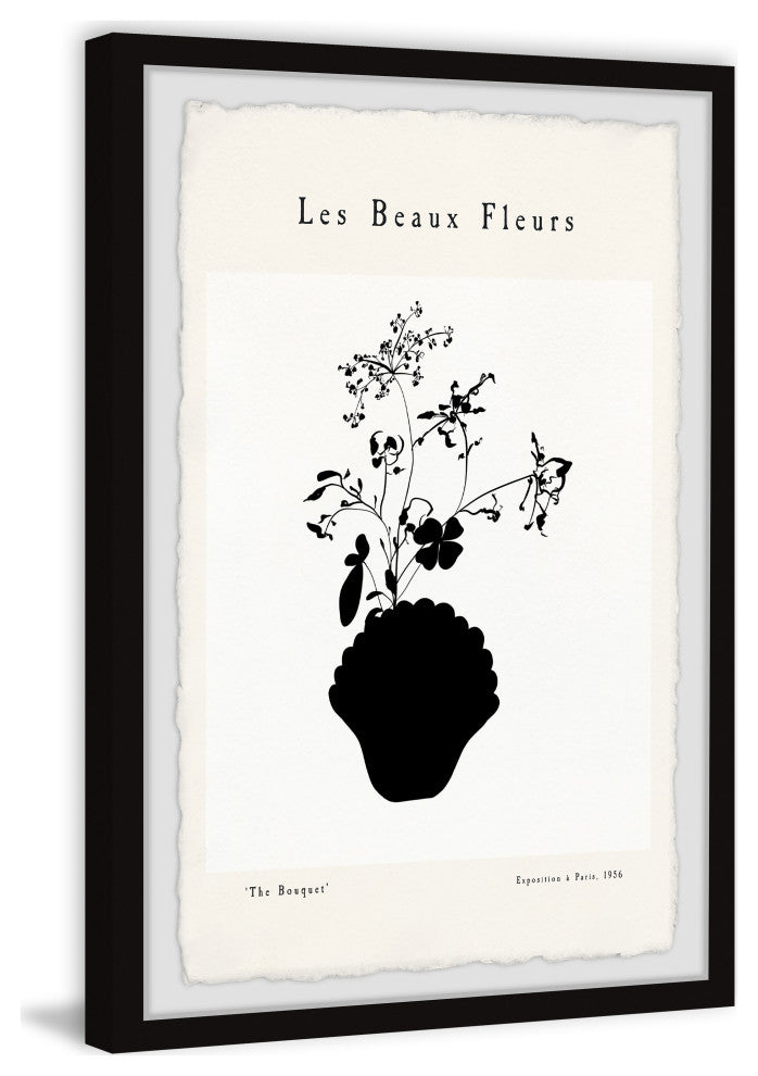 "Les Beaux Fleurs" Framed Painting Print, 16x24