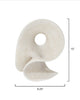 Amorphous Table Object, Small, Off White Resin
