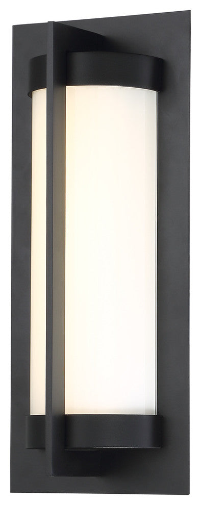 WAC Lighting Oberon LED Outdoor Wall Light, Black, 14"