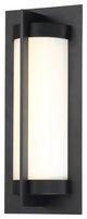 WAC Lighting Oberon LED Outdoor Wall Light, Black, 14"